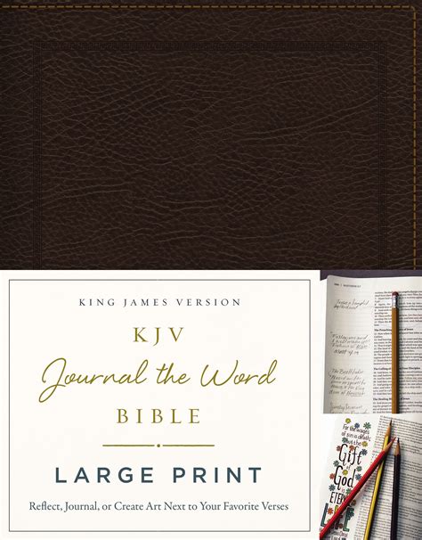 Beautifully Designed KJV Large Print Journaling Bible for Reflective Devotion